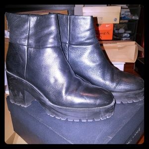 Zara booties, real leather,look chunky & stalish